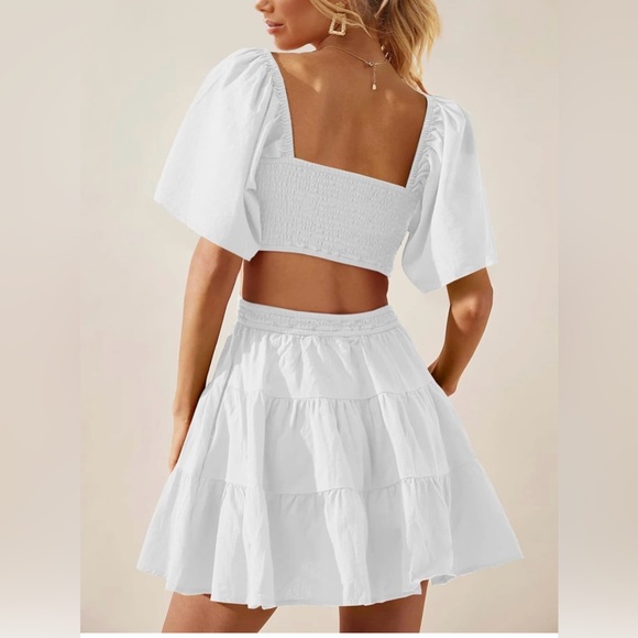 (NWT) WOMEN’S WHITE MINI DRESS - SIZE SMALL - Picture 5 of 10